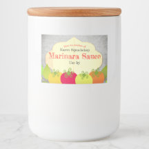 フードトマイタリアントバジルソース缶詰ラベル