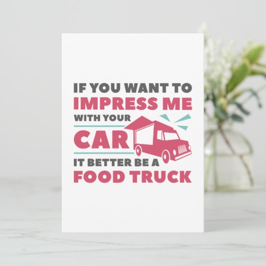 フードトラックに感動を与える サンキューカード (スタンド正面)