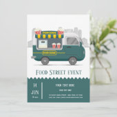 フードトラックのストリートポップコーンおやつ 招待状 (スタンド正面)