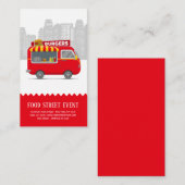 フードトラックのハンバーガー 名刺 (正面/裏面)