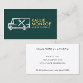 フードトラックのロゴ名刺 名刺 (正面/裏面)