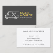 フードトラックのロゴ名刺 名刺 (正面/裏面)