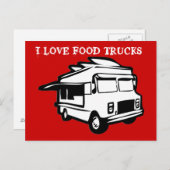 フードトラックの葉書が大好き ポストカード