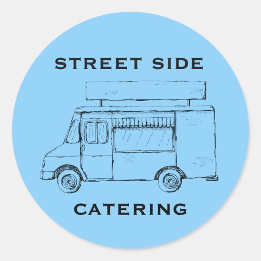 フードトラックカスタムブルーシール ラウンドシール (正面)