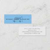 フードトラックスカイブルーミニ名刺 スキニー名刺 (正面/裏面)