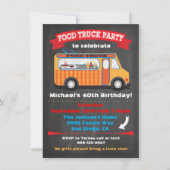 フードトラックパーティの招待状 招待状 (正面)