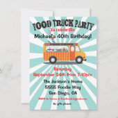 フードトラックパーティーの招待状 招待状 (正面)