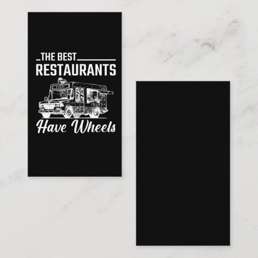フードトラックフェスティバルレストラン通りフード愛好者 名刺 (正面/裏面)