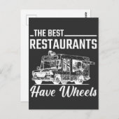 フードトラックフェスティバル レストラン ストリートフード ラバー ポストカード (正面/裏面)