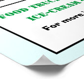 フードトラックフェスティバルPTA学校募金ポスター ポスター (角)