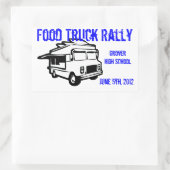 フードトラックプロモーションシール 長方形シール (バッグ)