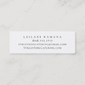 フードトラックミニ名刺 スキニー名刺 (裏面)