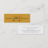 フードトラック素朴マスタードミニ名刺 スキニー名刺 (正面/裏面)