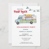 フードトラック結婚婚約パーティ招待状 招待状 (正面)