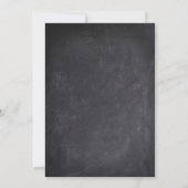 フードトラック誕生日パーティーチョーク素朴ボード 招待状 (裏面)