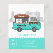 フードトラック通りのカップケーキ菓子スイートデザート チラシ (正面)