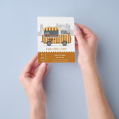 フードトラック通りカプチーノコーヒー チラシ (手)