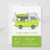 フードトラック通りレモネード 招待状 (正面)