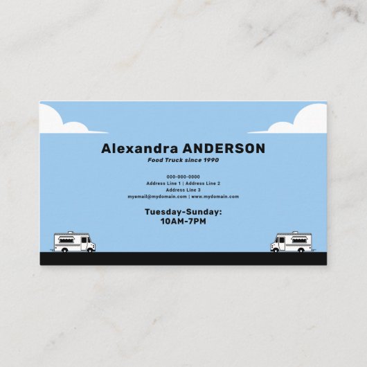 フードトラック 名刺 (裏面)