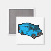 フードトラック：基本（青） マグネット (正面/裏面)