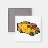 フードトラック：基本（黄） マグネット (正面/裏面)