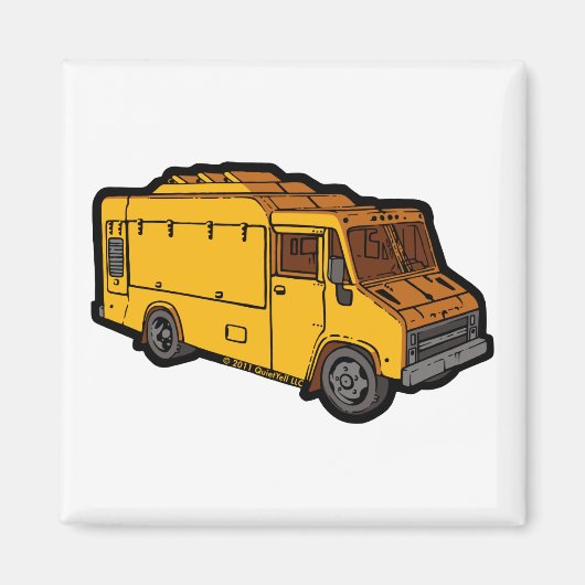 フードトラック：基本（黄） マグネット (正面)