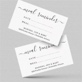 フードトレイン食事リマインダーカード 名刺