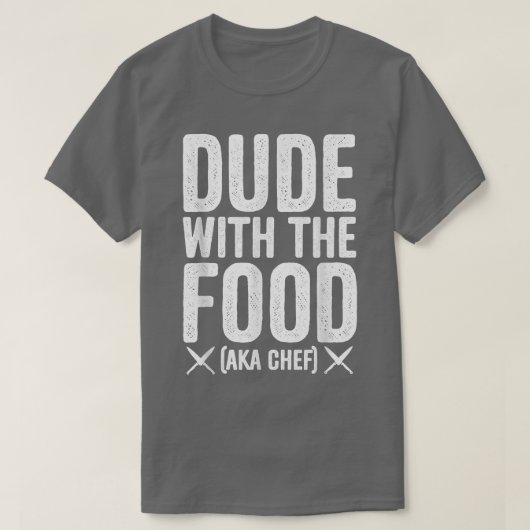フードドゥエアカシェフキャストアイアン料理 Tシャツ (デザイン正面)