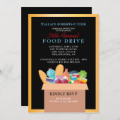 フードドライブオークション企業のガラ資金調達者 招待状 (正面/裏面)