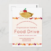 フードドライブ団体や組織葉名Cartoon Pie ポストカード (正面/裏面)