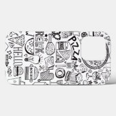 フードドレスノート紙プレート Case-Mate iPhoneケース (裏面 (横))