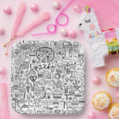 フードドールノート ペーパープレート (パーティー)