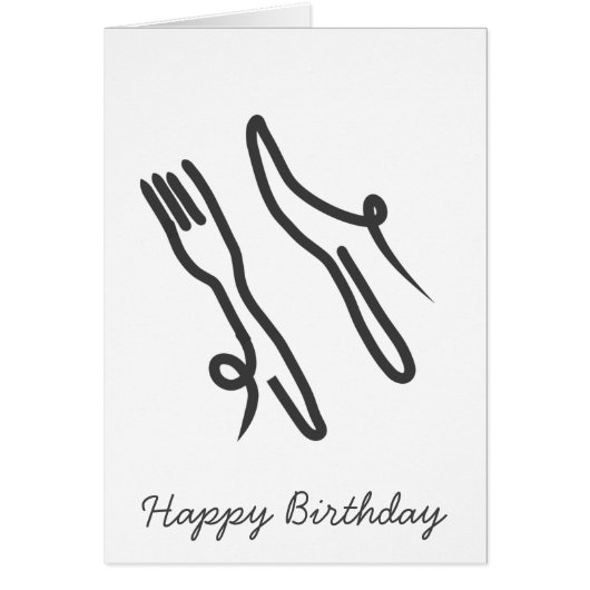 フードナイフモダンとフォーク灰色と白 (正面)