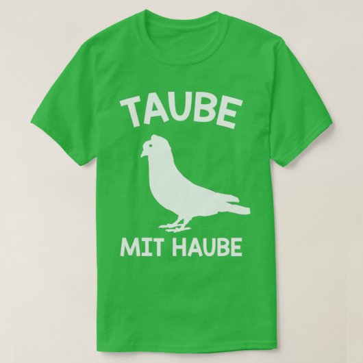 フードハト付きハト6羽 Tシャツ (デザイン正面)