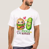 フードパおもしろいンバレンタインのTシャツ – 「あなたはP Tシャツ (正面)