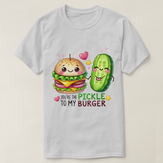 フードパおもしろいンバレンタインのTシャツ – 「あなたはP Tシャツ (デザイン正面)