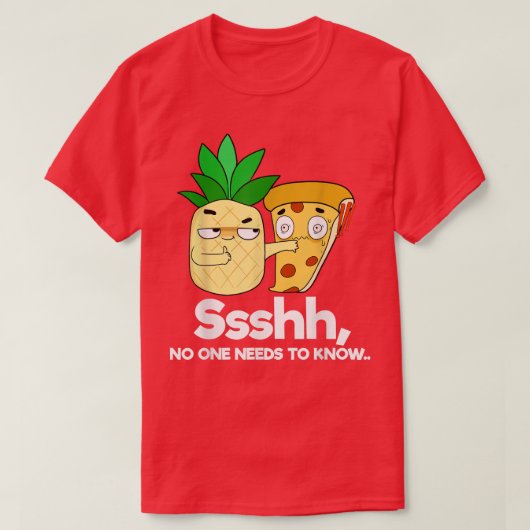 フードパイナップルピザTシャツ Tシャツ (デザイン正面)