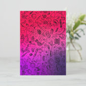 フードパタカラフルーンフルーツ食品パンケーキ野菜 招待状 (スタンド正面)