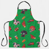 フードパターン付きサッカースポーツ用具 エプロン (正面)