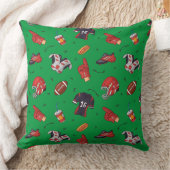 フードパターン付きサッカースポーツ用具 クッション (ブランケット)