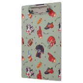 フードパターン付きサッカースポーツ用具 クリップボード (左)