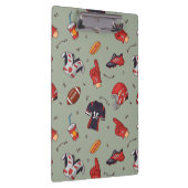 フードパターン付きサッカースポーツ用具 クリップボード (右)