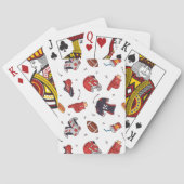 フードパターン付きサッカースポーツ用具 トランプ (裏面)