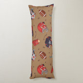 フードパターン付きサッカースポーツ用具 ボディピロー (裏面 (縦))