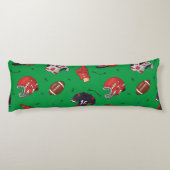 フードパターン付きサッカースポーツ用具 ボディピロー (裏面)