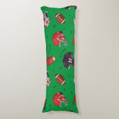 フードパターン付きサッカースポーツ用具 ボディピロー (正面縦)