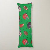 フードパターン付きサッカースポーツ用具 ボディピロー (裏面 (縦))