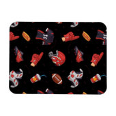 フードパターン付きサッカースポーツ用具 マグネット (横)