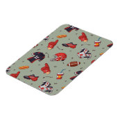 フードパターン付きサッカースポーツ用具 マグネット (左側)