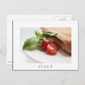 フードパニイタリアンニサンドイッチホワイト文字はがき ポストカード (正面/裏面)